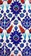 Turkey: Tulips, the national flower of Turkey, depicted on an Iznik tile from the Rüstem Paşa Mosque, Istanbul, 1563